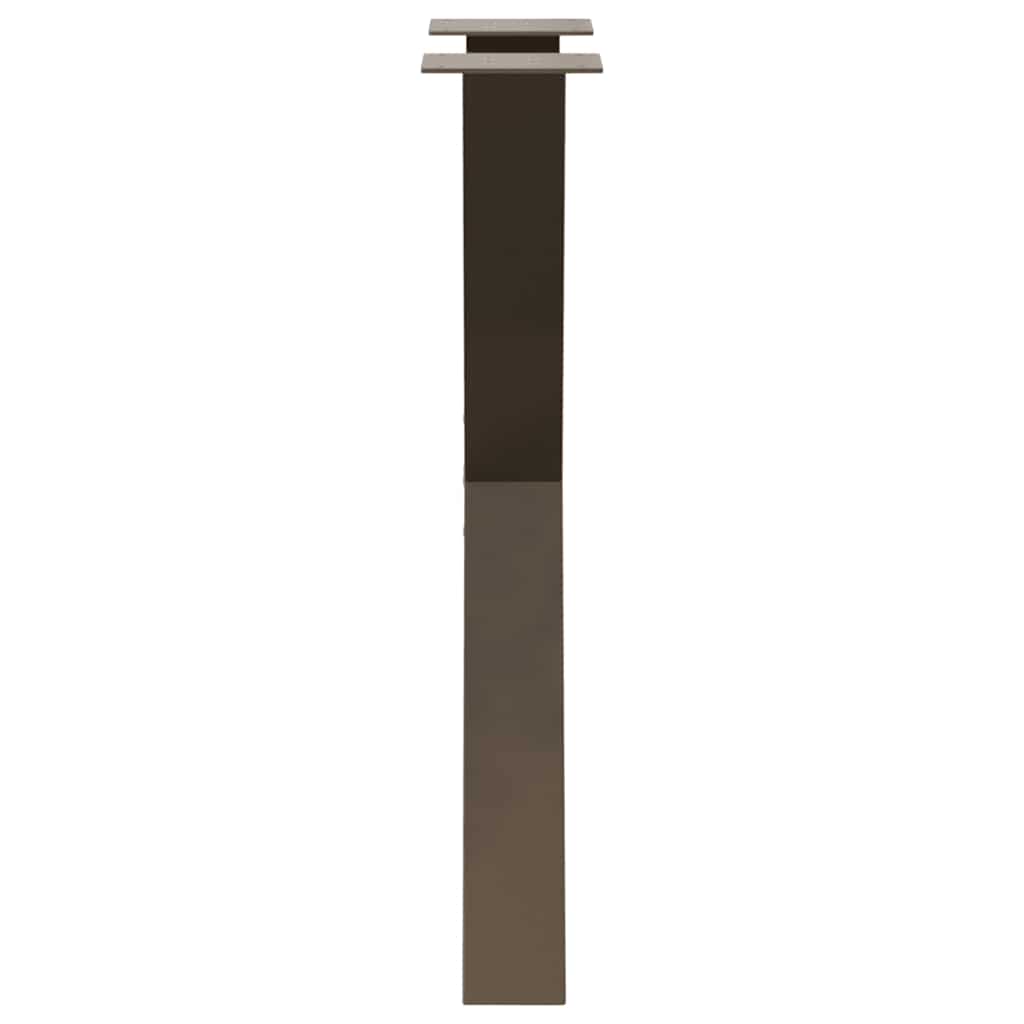 Valgomojo stalo kojos, X formos, 2 vnt., natūralus plienas, 50x(72 - 73) cm, plienas - Namų Idėja