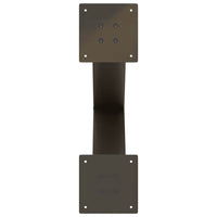 Valgomojo stalo kojos, X formos, 2 vnt., natūralus plienas, 50x(72 - 73) cm, plienas - Namų Idėja