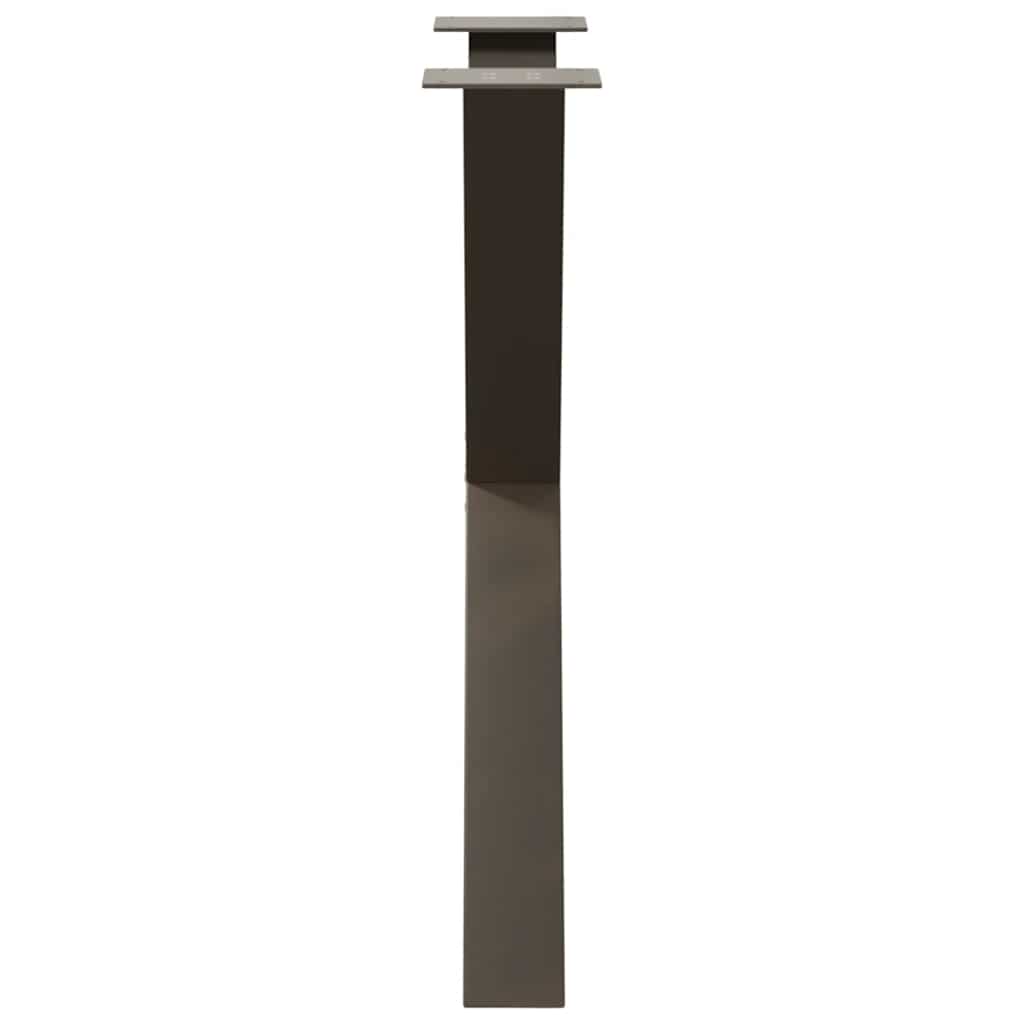 Valgomojo stalo kojos, X formos, 3 vnt., natūralus plienas, 70x(72 - 73) cm, plienas - Namų Idėja