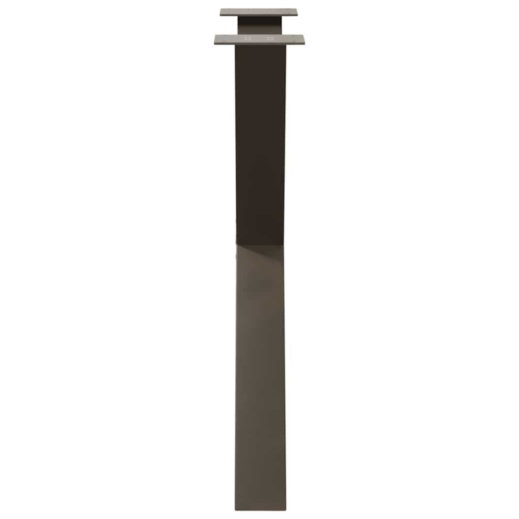 Valgomojo stalo kojos, X formos, 3 vnt., natūralus plienas, 80x(72 - 73) cm, plienas - Namų Idėja