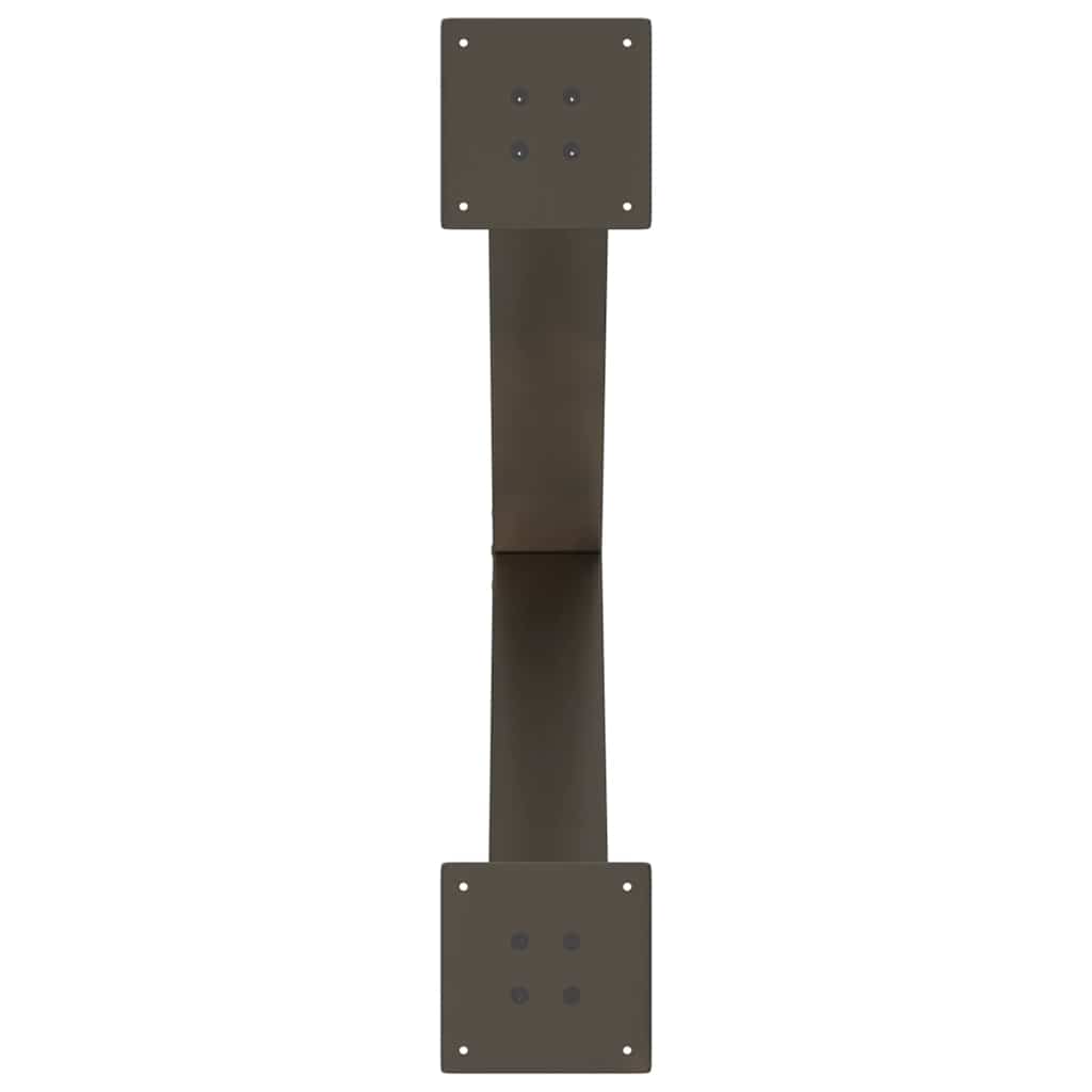 Valgomojo stalo kojos, X formos, 3 vnt., natūralus plienas, 80x(72 - 73) cm, plienas - Namų Idėja