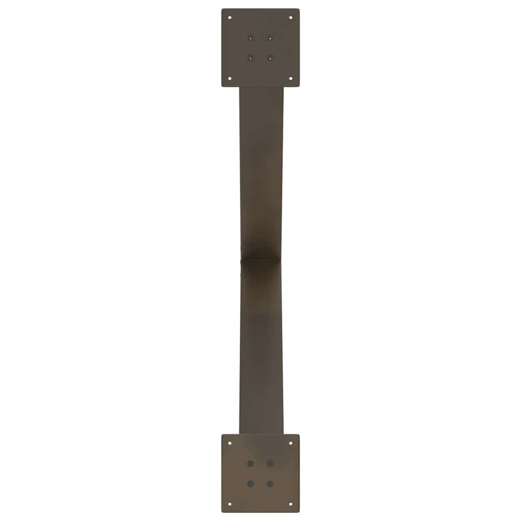 Valgomojo stalo kojos, X formos, 3 vnt., natūralus plienas, 90x(72 - 73) cm, plienas - Namų Idėja