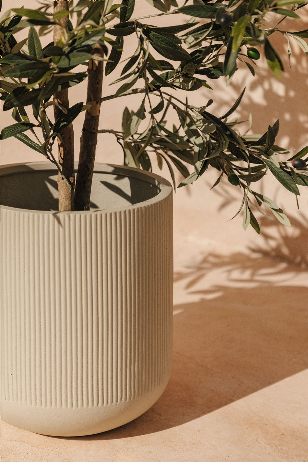 Planter POLISTO, polystone, 55 cm