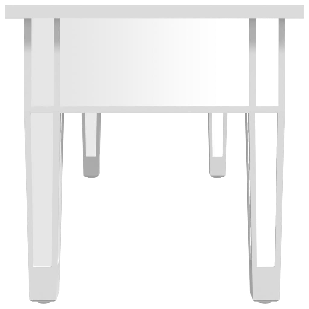 Veidrodinis kavos staliukas, 106x45x45cm, mediena ir stiklas - Namų Idėja