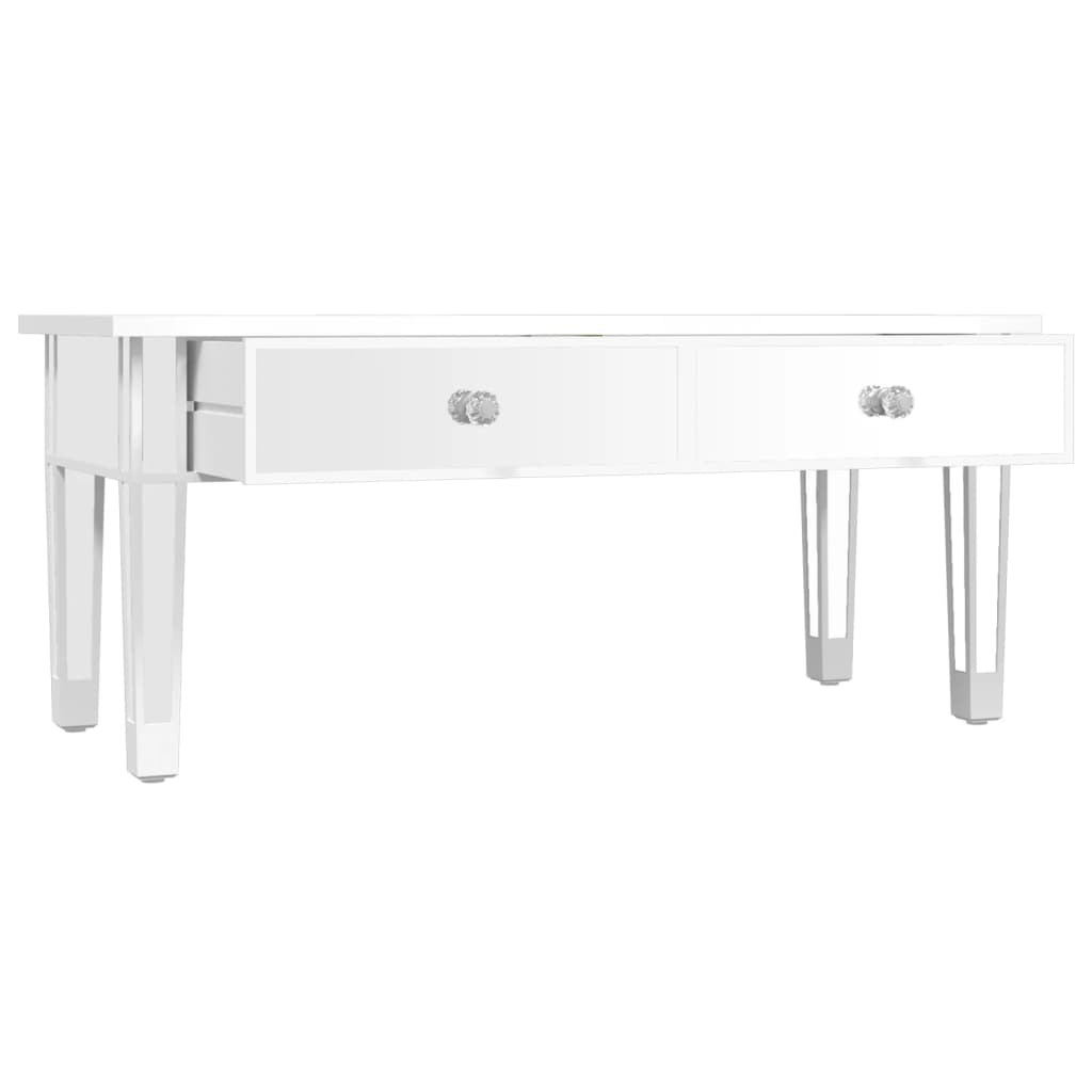 Veidrodinis kavos staliukas, 106x45x45cm, mediena ir stiklas - Namų Idėja