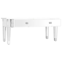 Veidrodinis kavos staliukas, 106x45x45cm, mediena ir stiklas - Namų Idėja