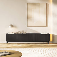 TV staliukas GREYA, juodas, 175 cm