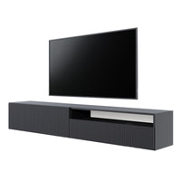 TV spintelė GREYA, juoda, 175 cm