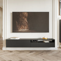 TV spintelė GREYA, juoda, 175 cm