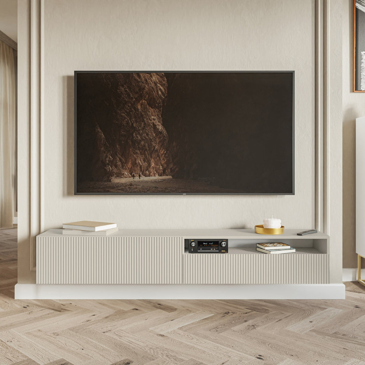 TV spintelė GREYA, smėlinė
