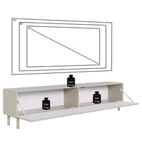 TV staliukas GREYA, pilkas, 175 cm