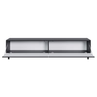 TV staliukas GREYA, juodas, 175 cm