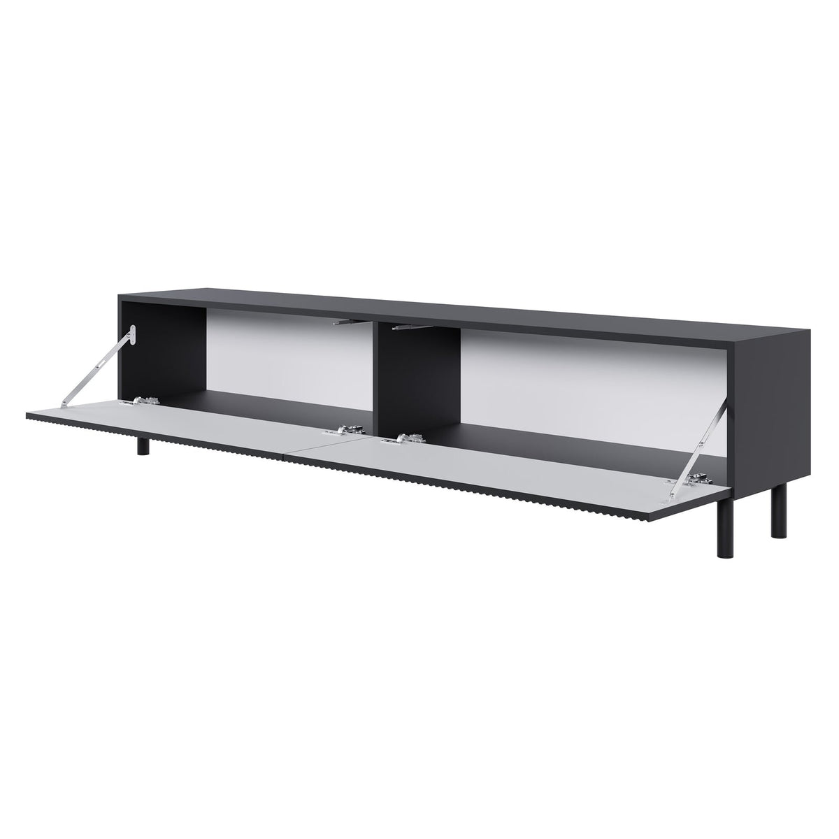 TV staliukas GREYA, juodas, 175 cm