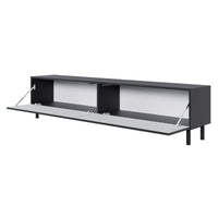 TV staliukas GREYA, juodas, 175 cm