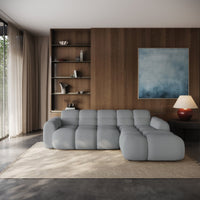 Kampinė sofa-lova VENTELLO, pilka