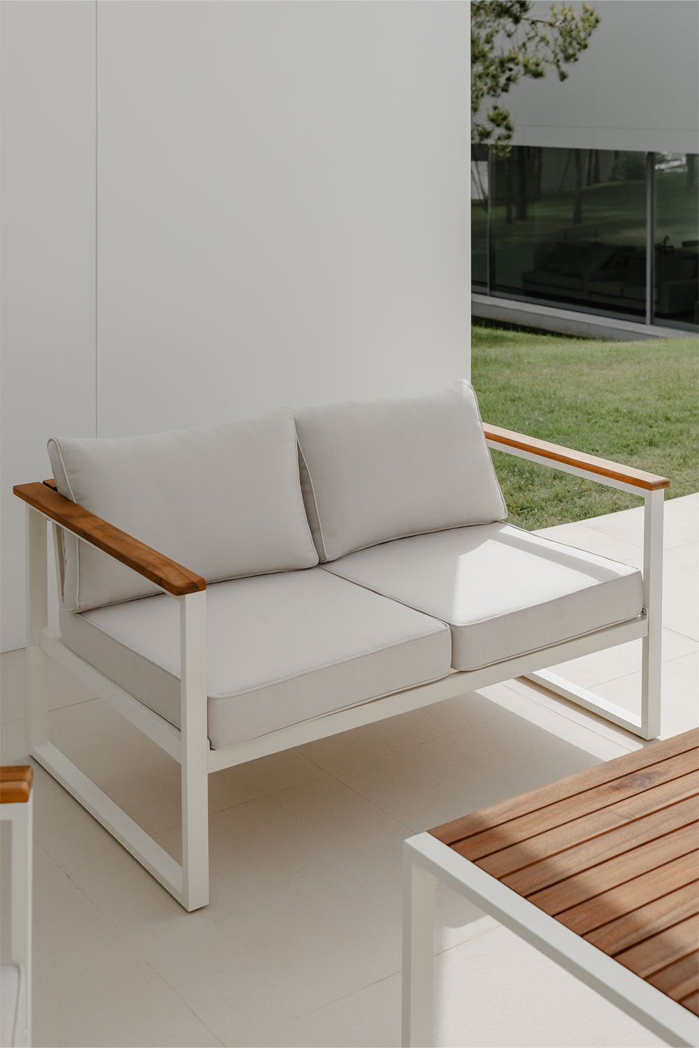 Sofa ALCANTO, dvivietė, balta