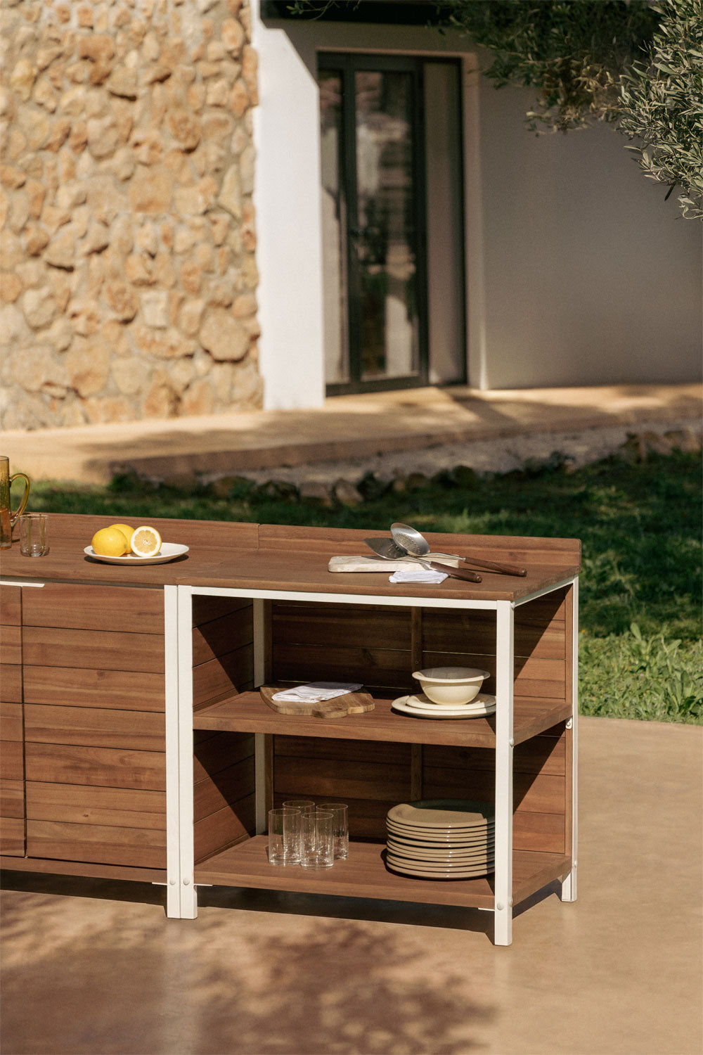 Kitchen module CULINARO, open shelves