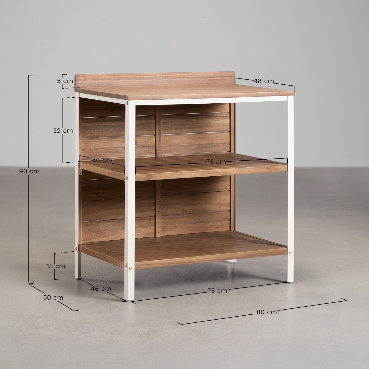 Kitchen module CULINARO, open shelves