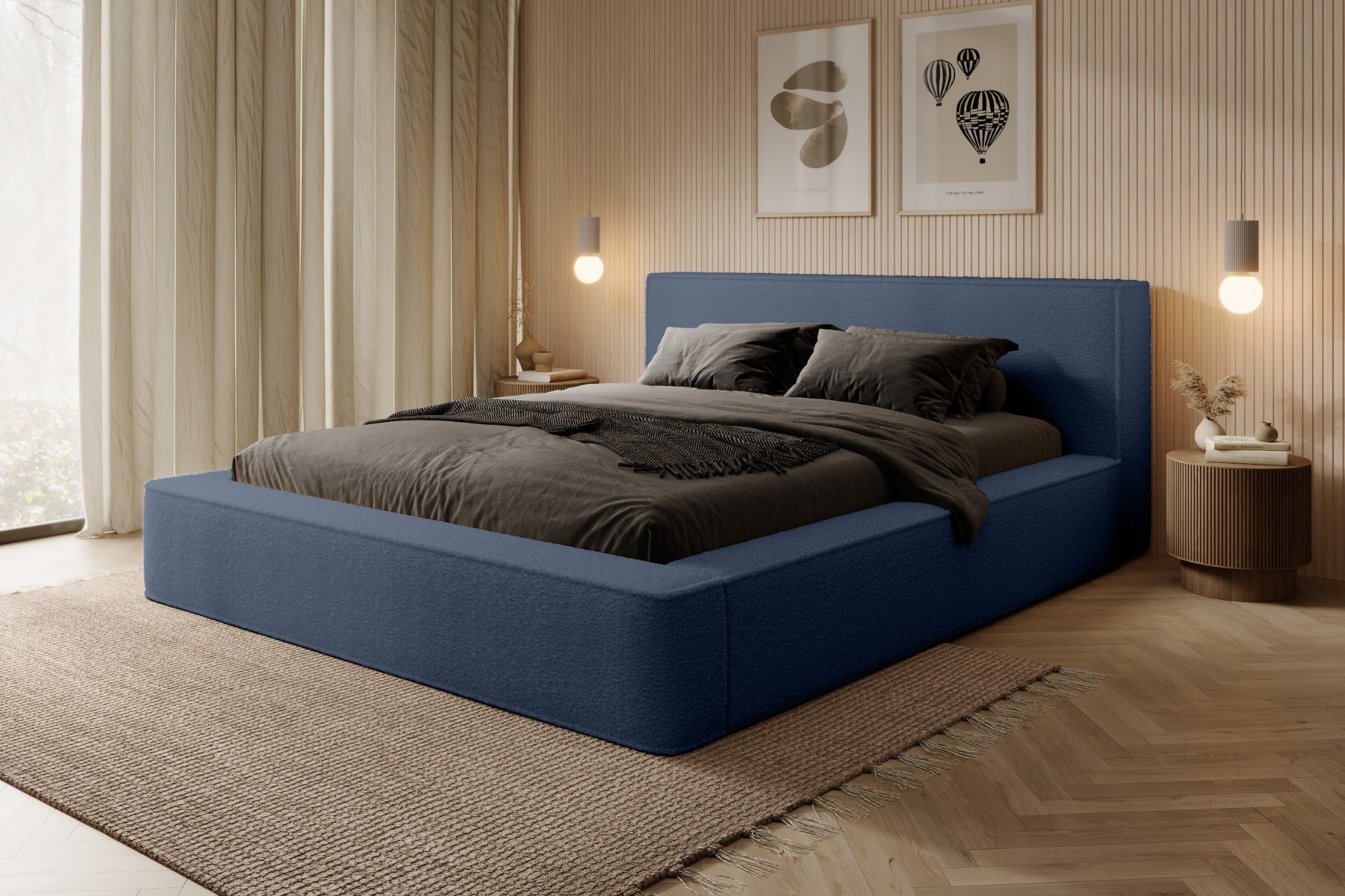 Bed BERNAND, blue