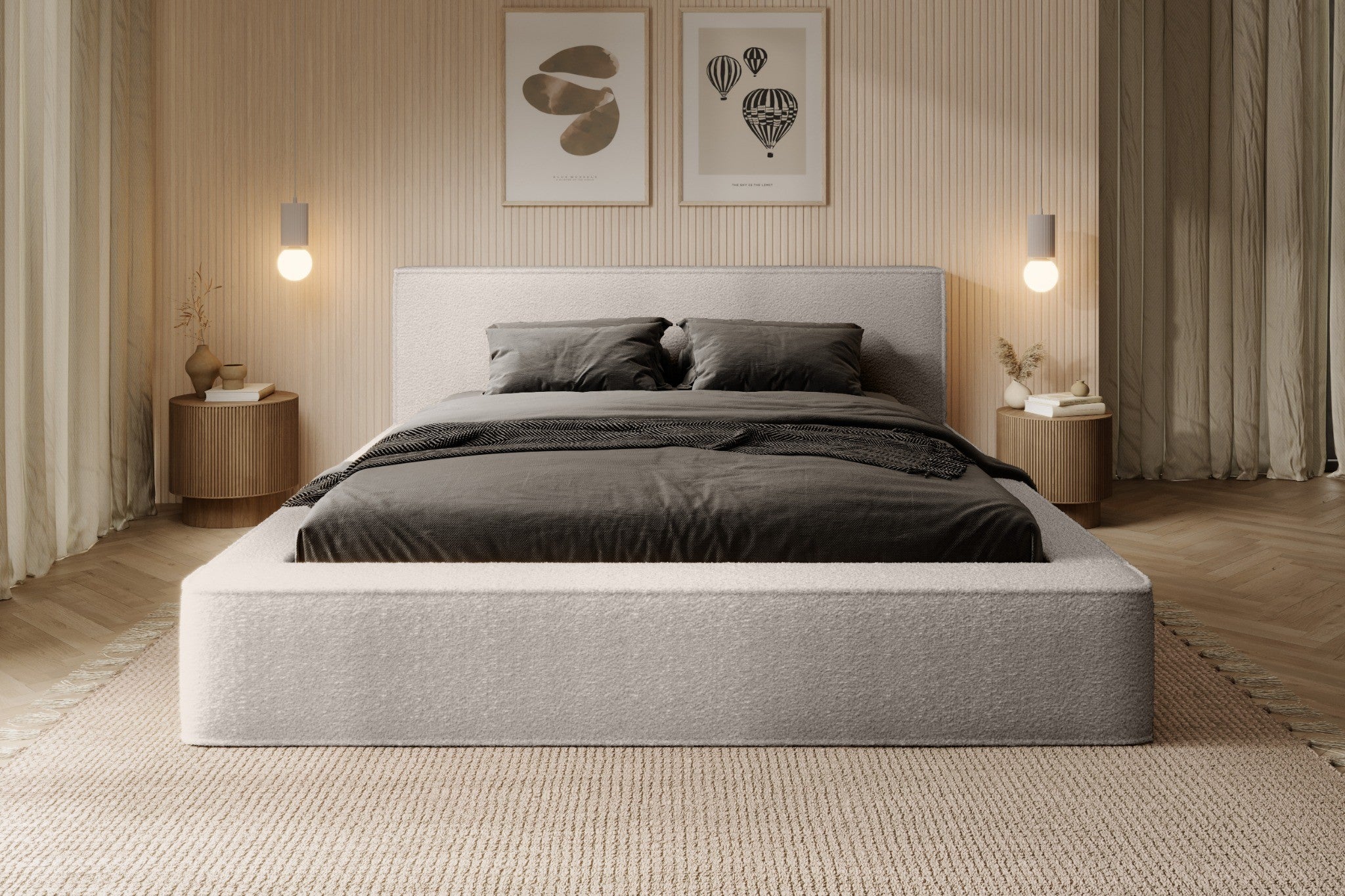 Lova BERNAND, šviesiai smėlinė