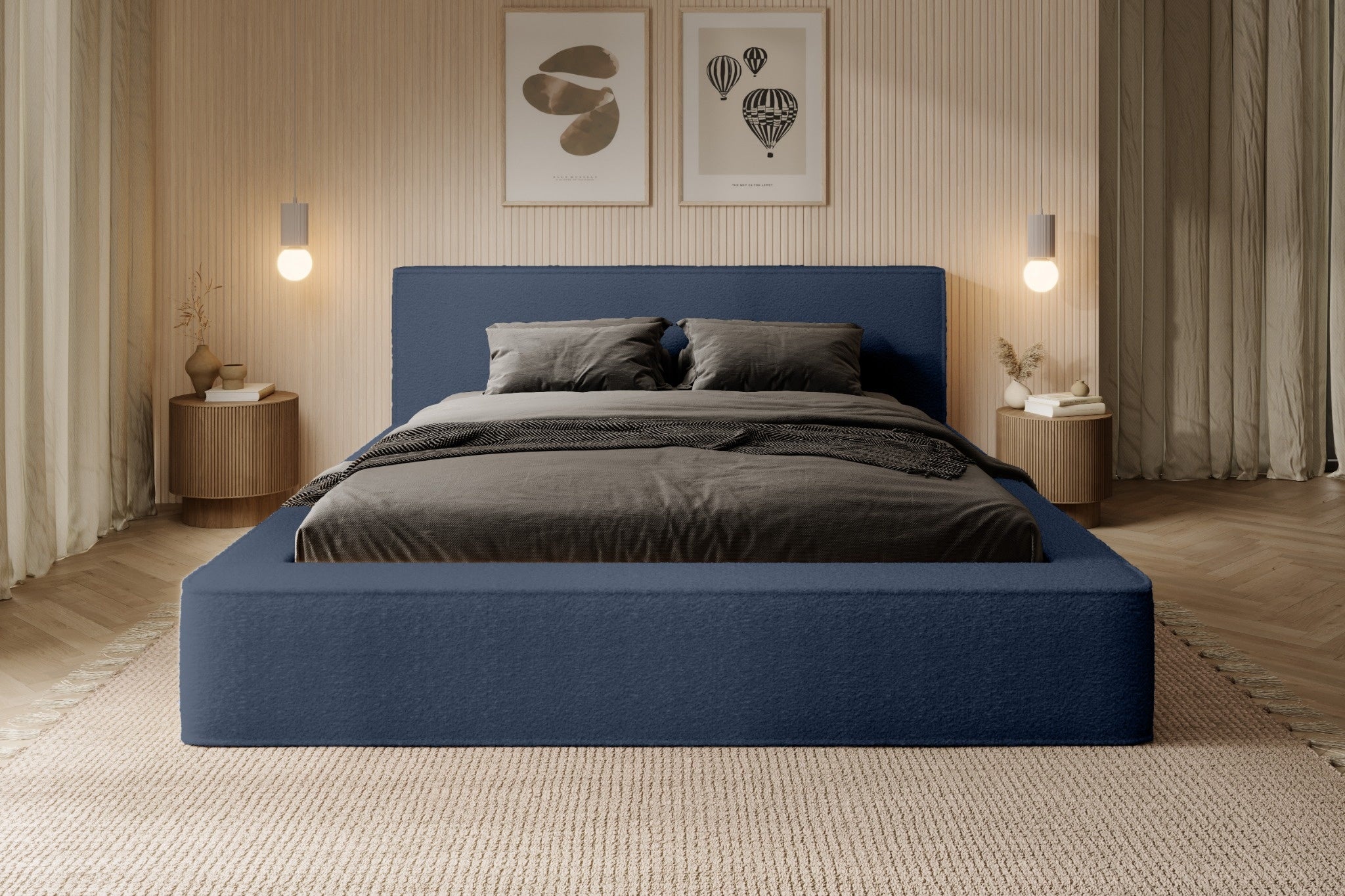 Bed BERNAND, blue