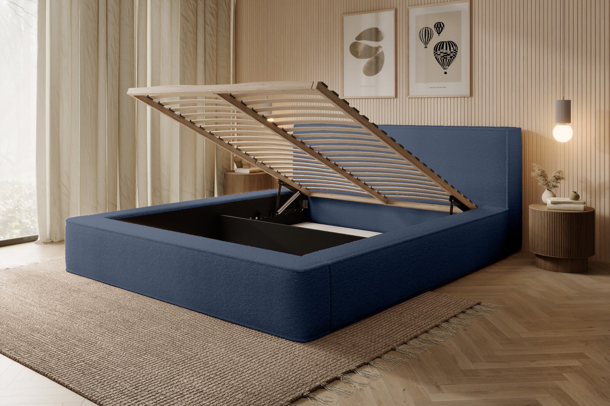 Bed BERNAND, blue