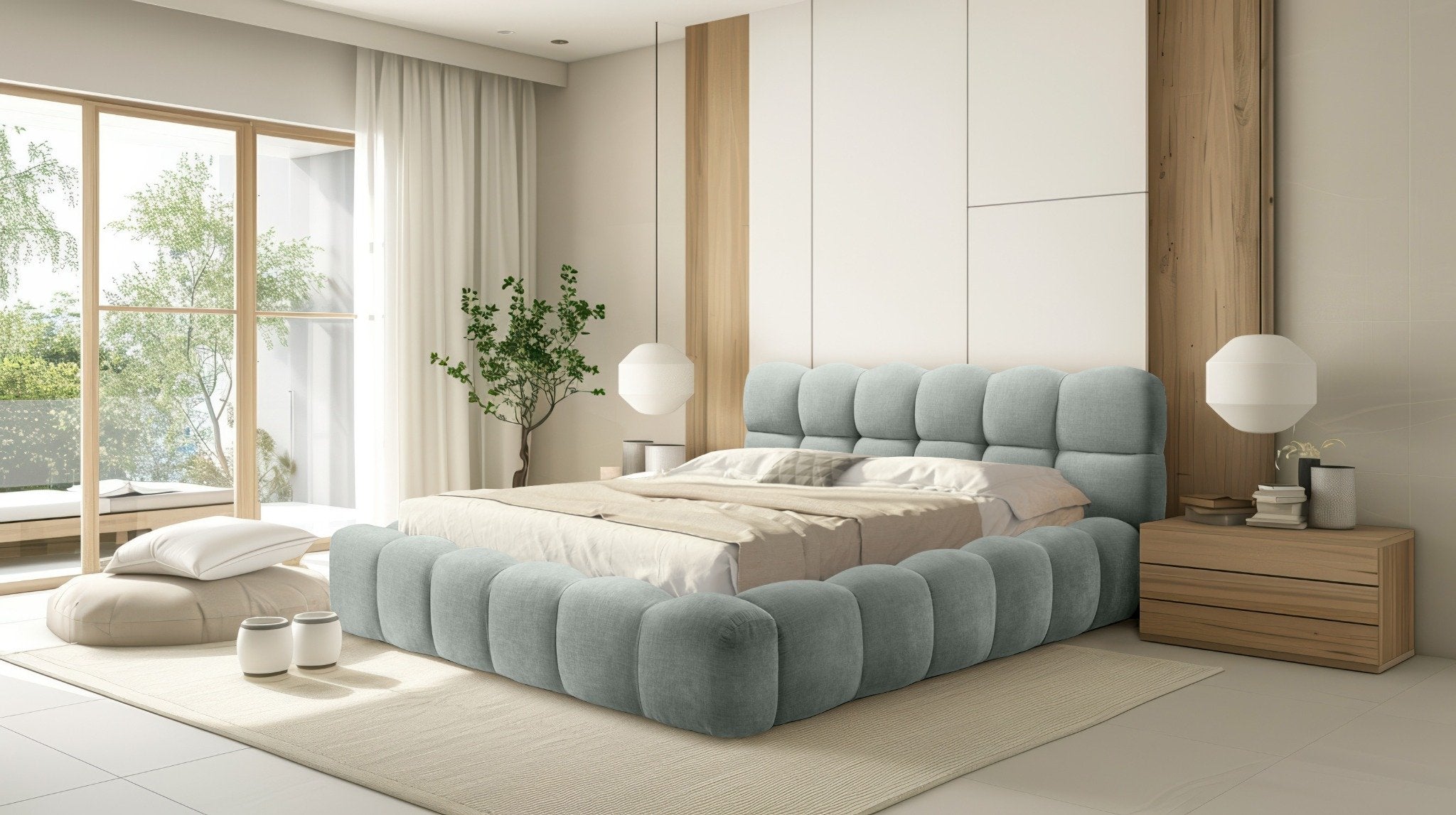 Miegamojo lova JASMIJA, ash boston