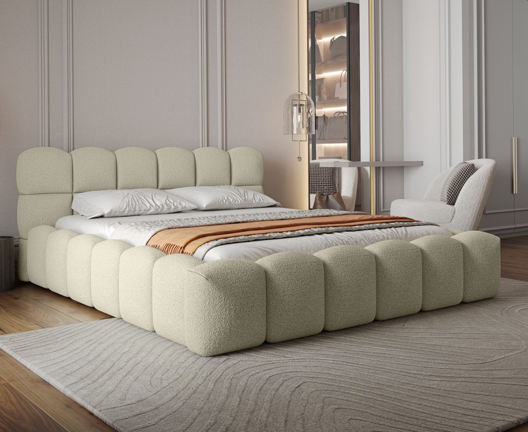 Miegamojo lova JASMIJA, smėlio quelle