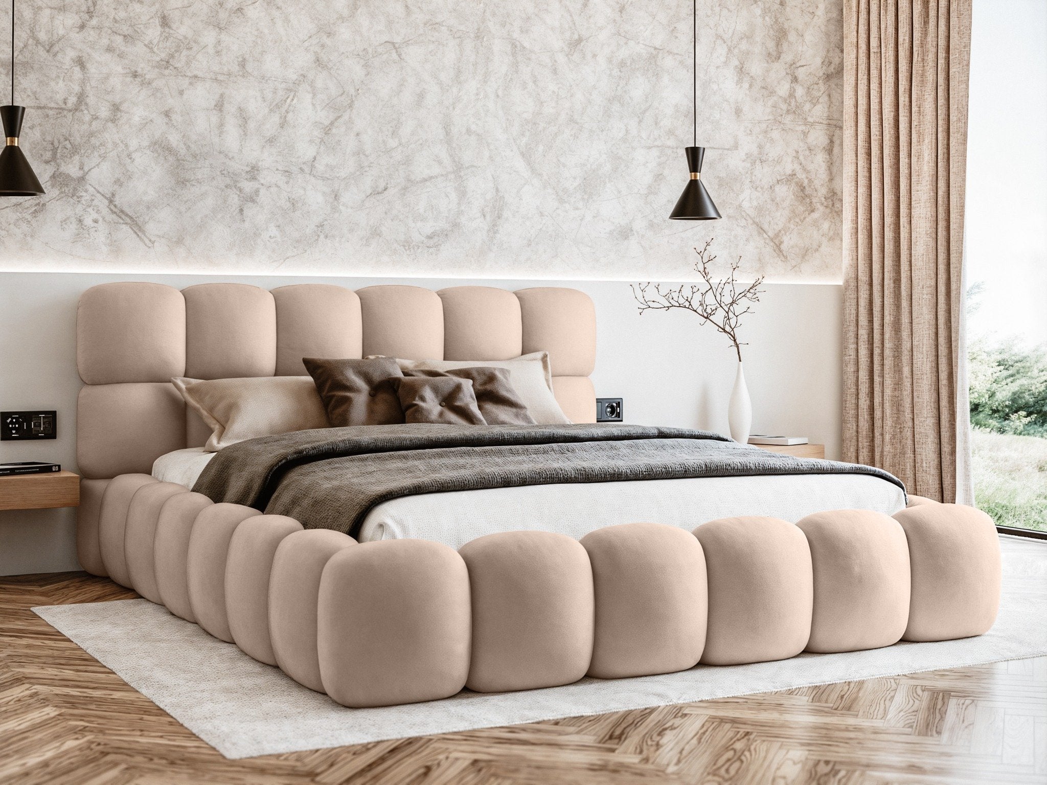 Miegamojo lova JASMIJA, smėlio piano