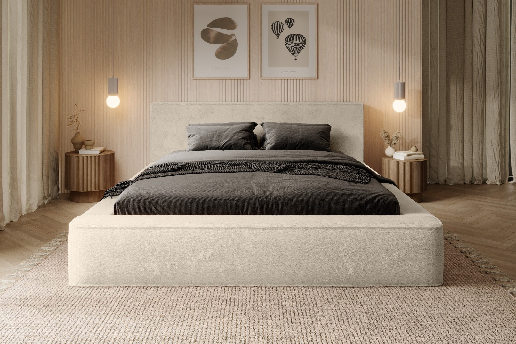 Lova JAMES, smėlinė