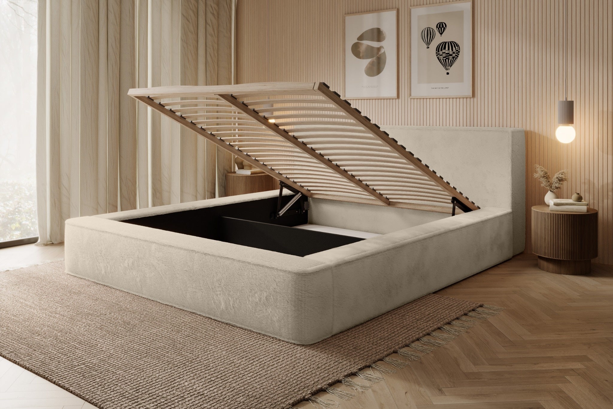 Lova JAMES, smėlinė