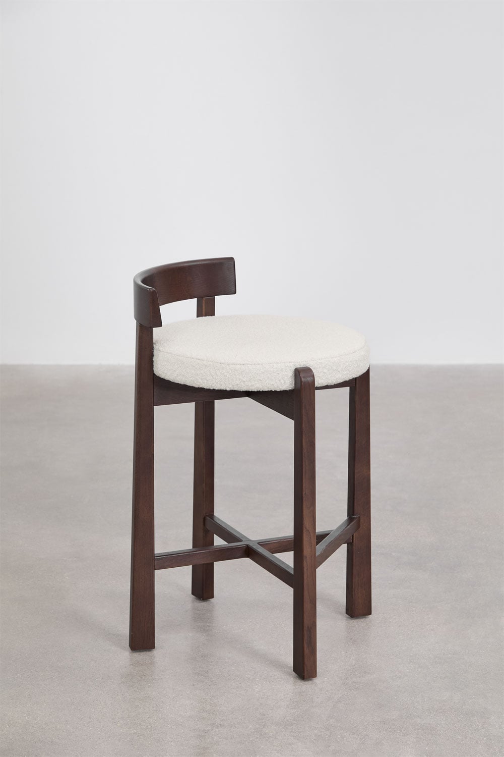 Augsts krēsls MONA, 75cm, buklē audums