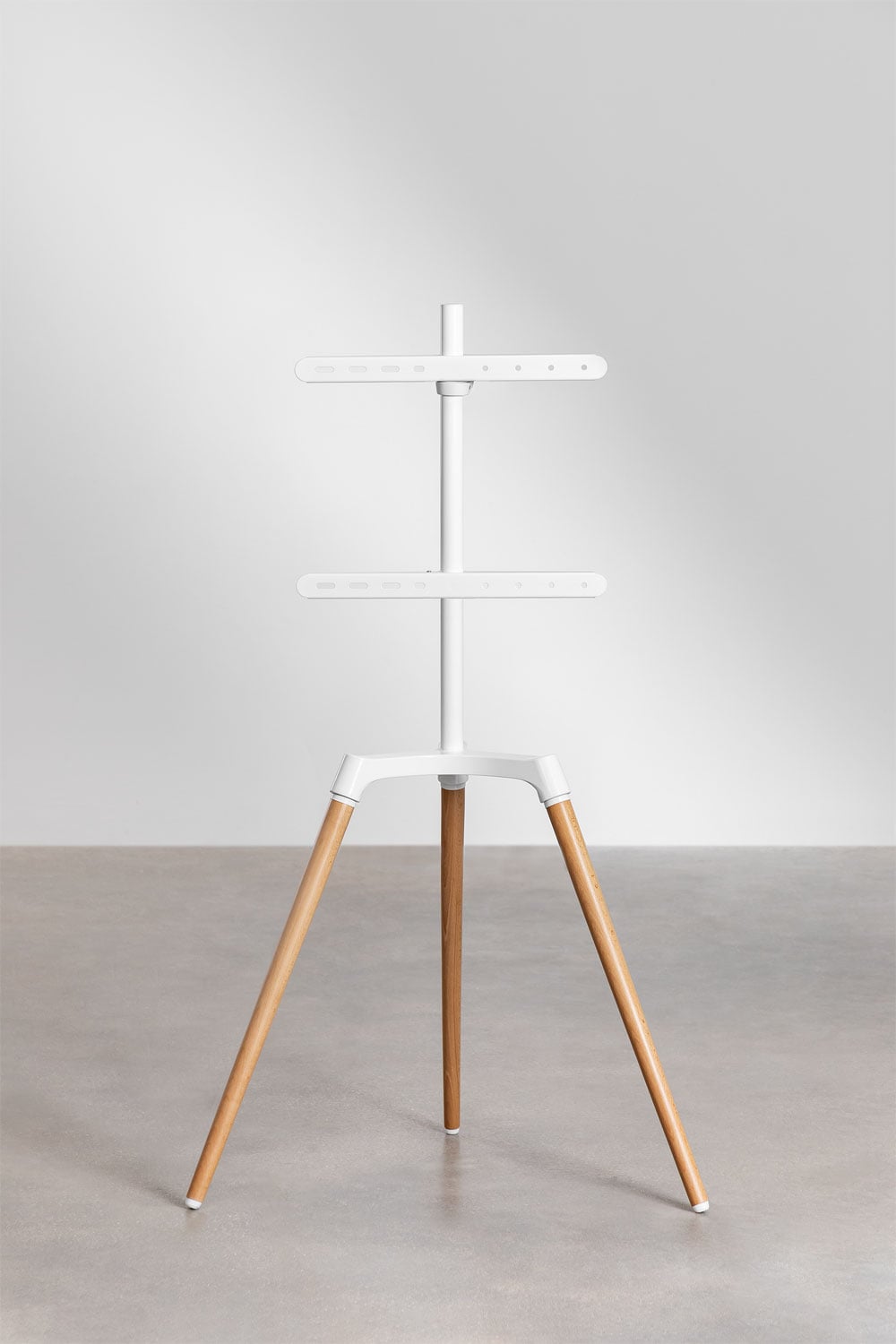 TV stand KATEA, steel and beech