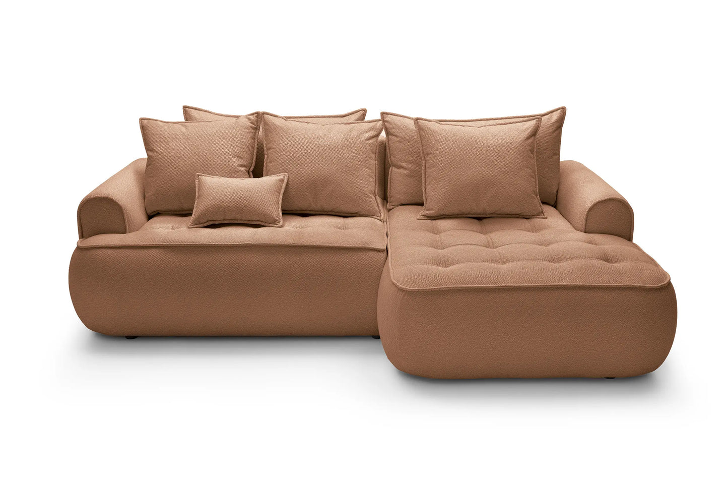 Kampinė sofa SAMUEL su miego funkcija, plytinė