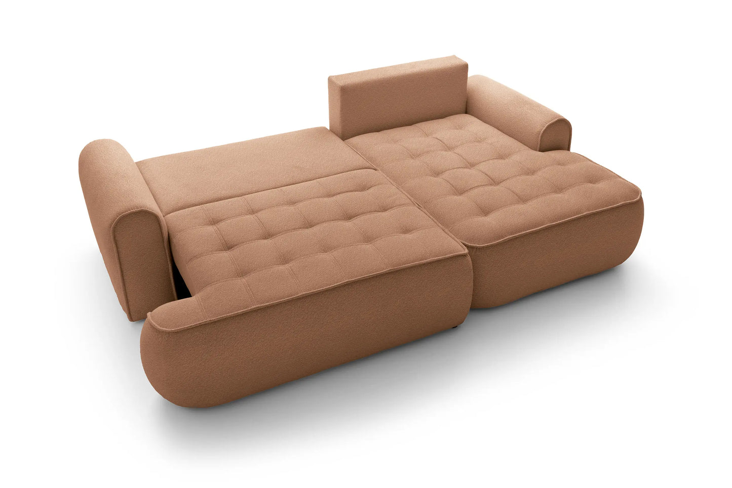 Kampinė sofa SAMUEL su miego funkcija, plytinė