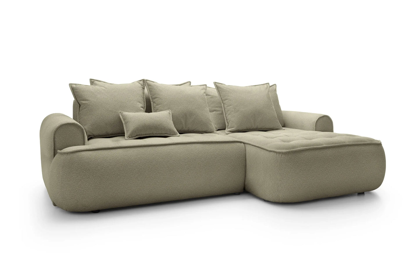 Kampinė sofa SAMUEL su miego funkcija, alyvuogių