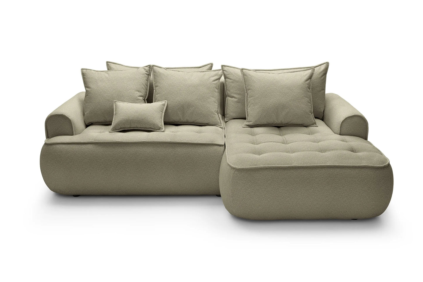 Kampinė sofa SAMUEL su miego funkcija, alyvuogių