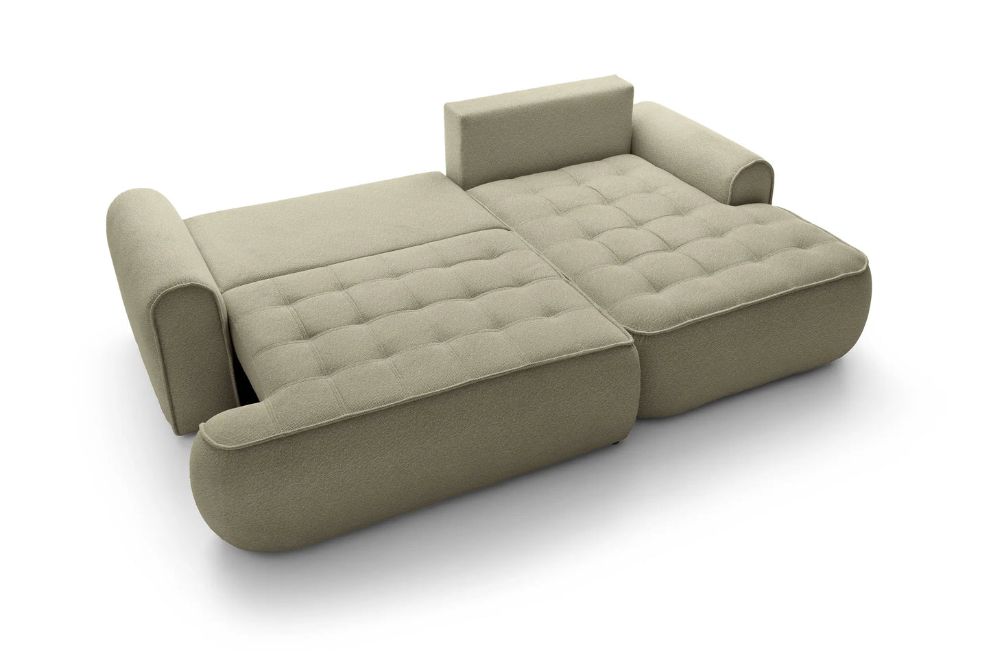 Kampinė sofa SAMUEL su miego funkcija, alyvuogių
