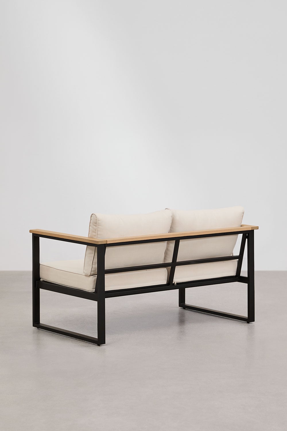 Sofa ALCANTO, two-seater, black