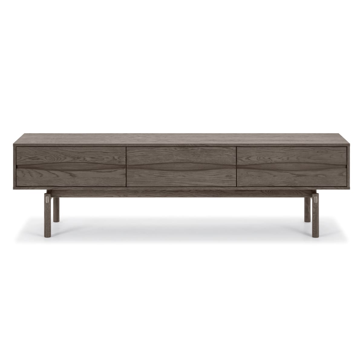 TV cabinet SALINE, espresso oak, with drawers