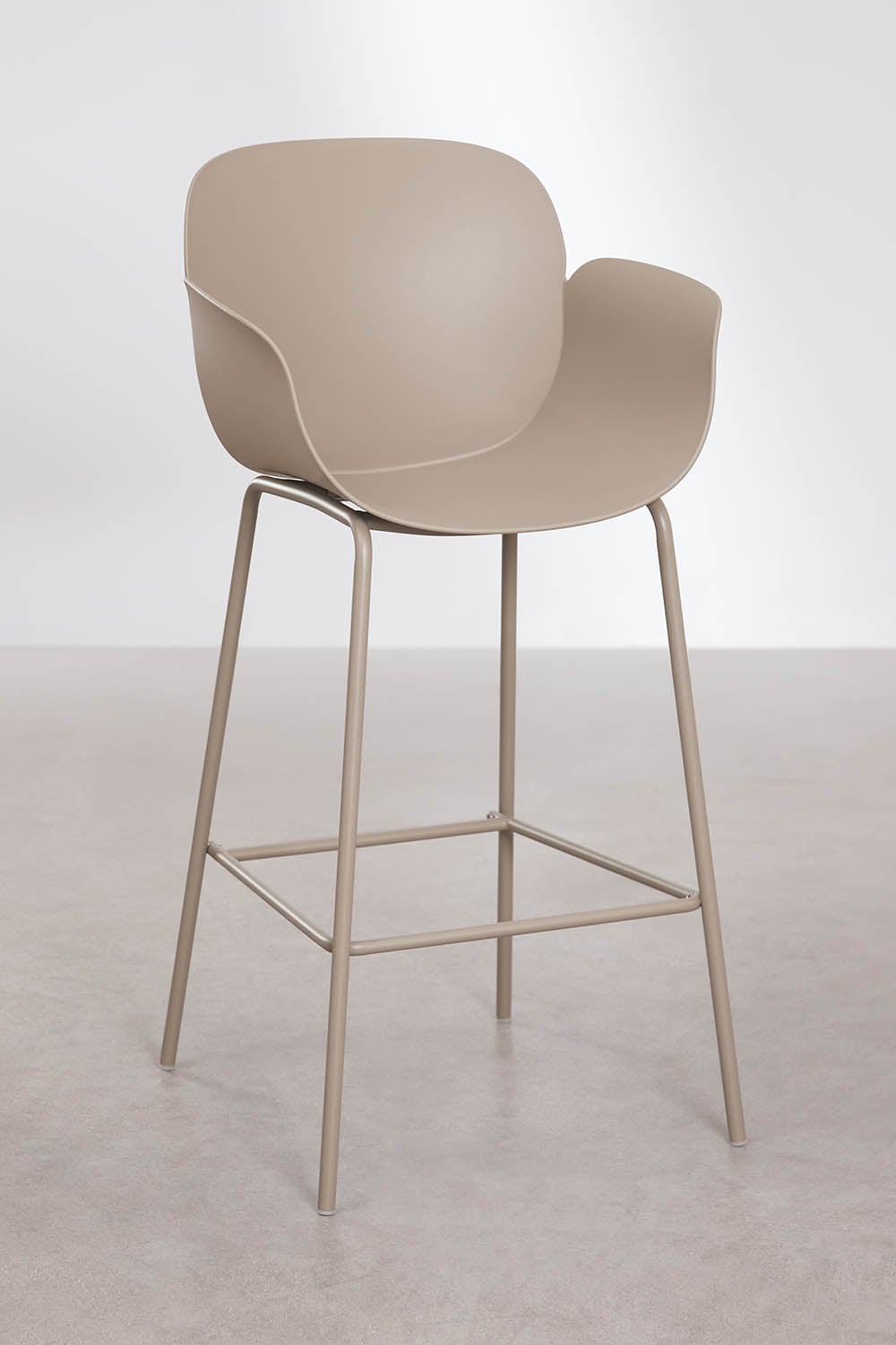 Bar stool BOKA, mocha brown, 75 cm