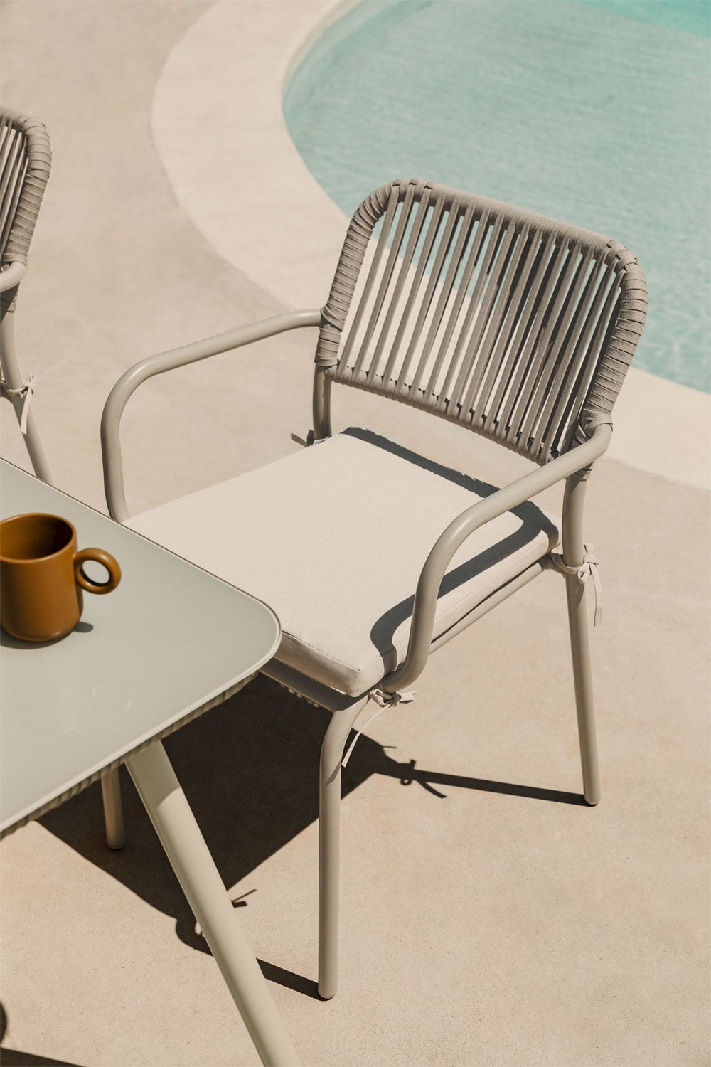 Outdoor Chair TORA, Cream Sand