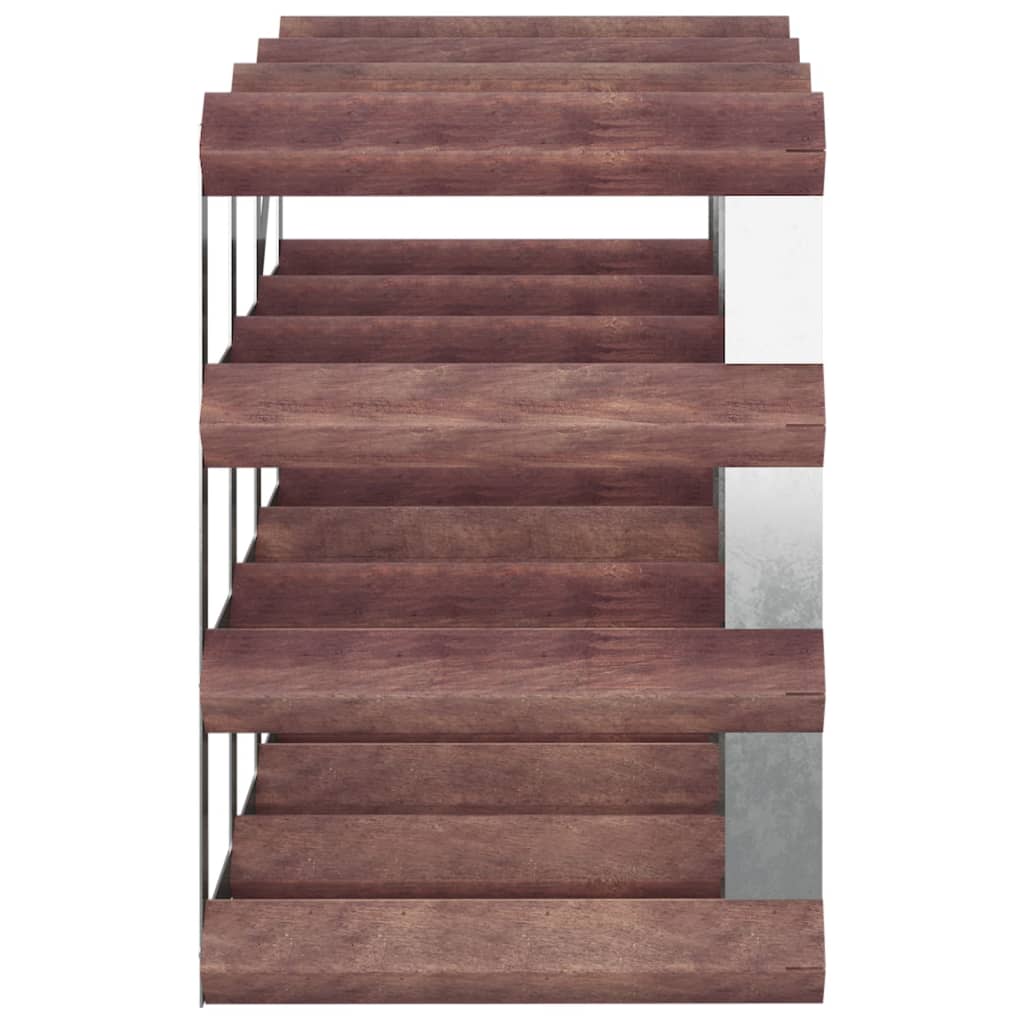 Vyno laikiklis 12 butelių, rudas, pušies medienos masyvas - Namų Idėja