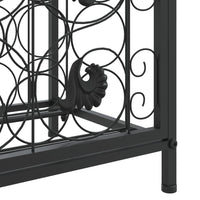 Vyno laikiklis 73 buteliams, juodas, 45x36x200cm, kalta geležis - Namų Idėja