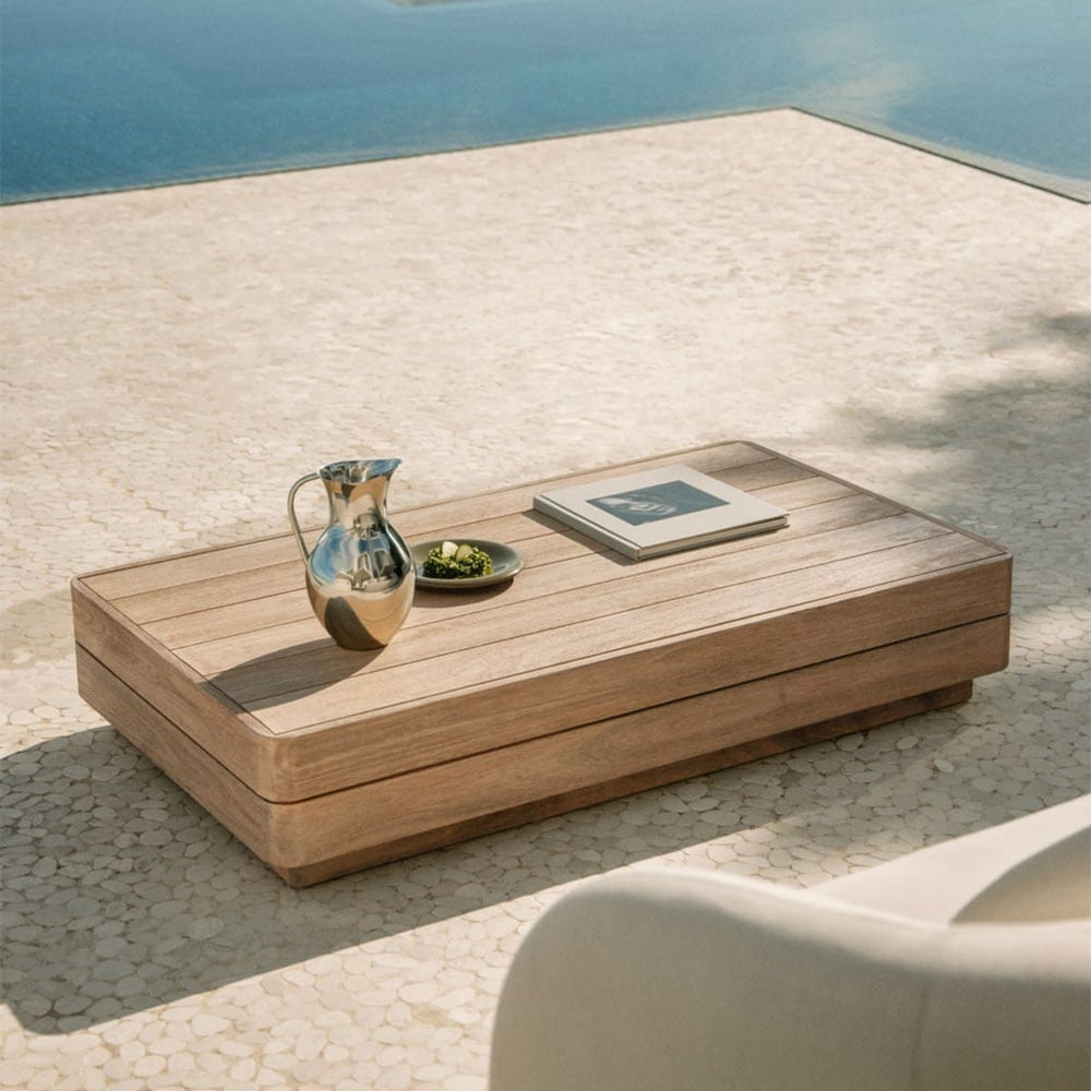 Outdoor table VERONA, rectangular, light acacia
