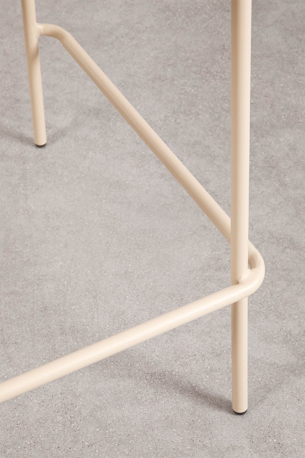 Aukšta kėdė VENTARO be porankių, kreminė, 65 cm