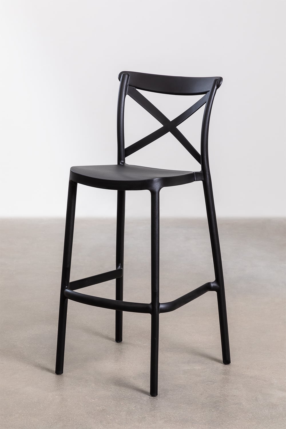 Baro kėdė FERRO, juoda, 75 cm
