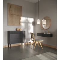 Konsolė MEABH, juoda, 90 cm, 2