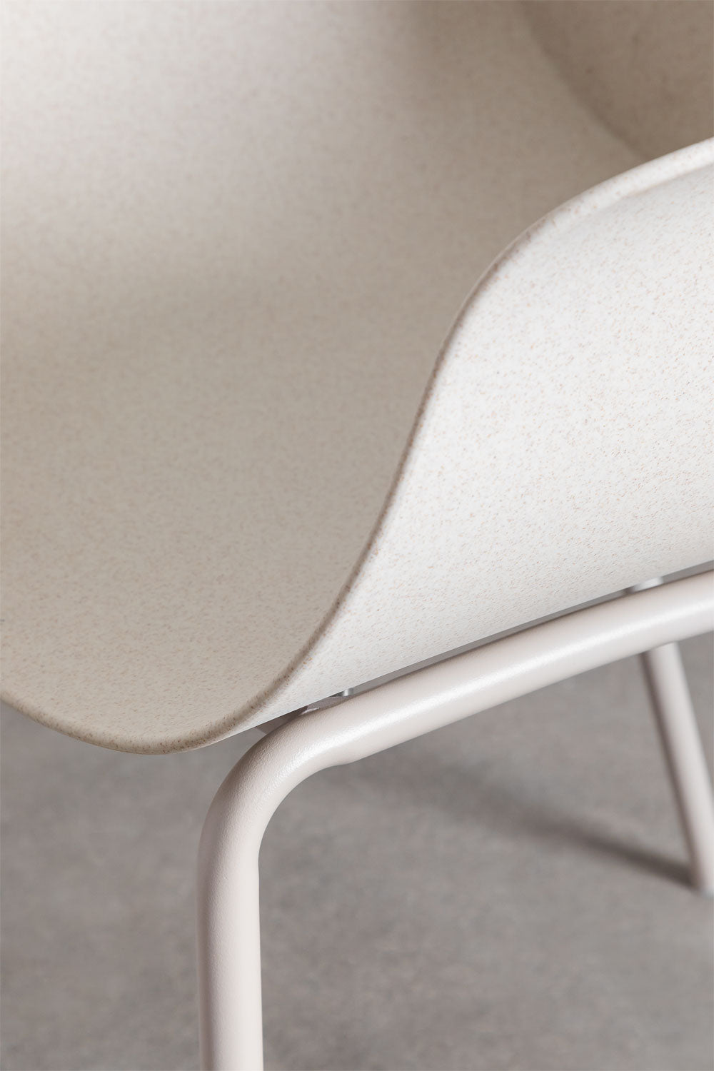 BOKA outdoor chair, white stone
