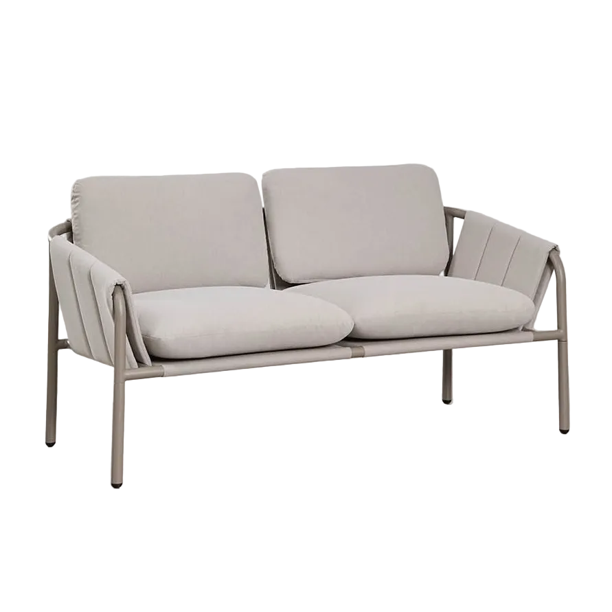 Dvivietė lauko sofa ZUNIKA, mokos ruda